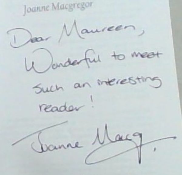 Dark Whispers Signed and inscribed by the author Joanne MacGregor