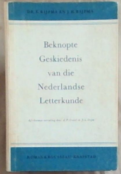 Beknopte Geskiedenis van die Nederlandse Letterkunde