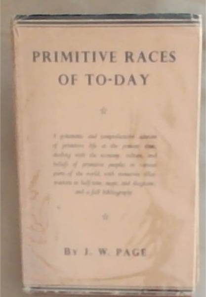 Primitive Races Of To-Day