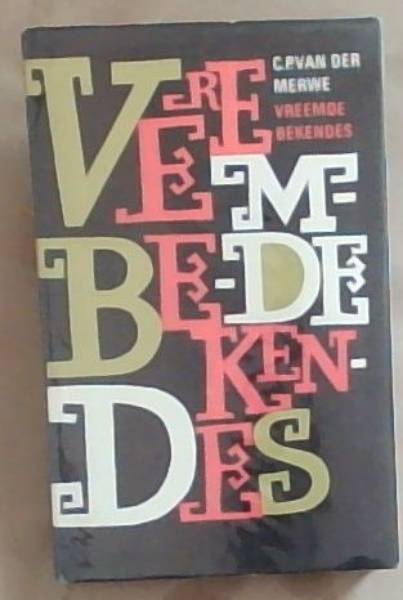 Image for Vreemde Bekendes Vreemde Bekendes