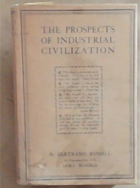 The Prospects Of Industrial Civilization