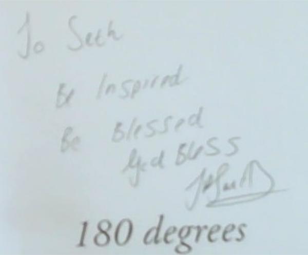 180 degrees: Had to die to live A True Story (Signed by Jarryd Smith)