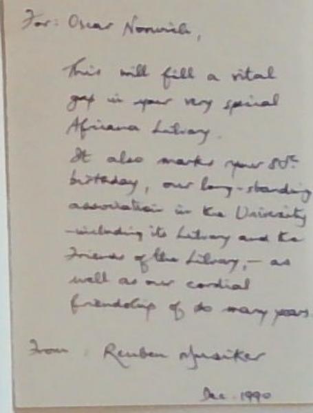 Hans Adler 1904-1979: A Collection of Tributes