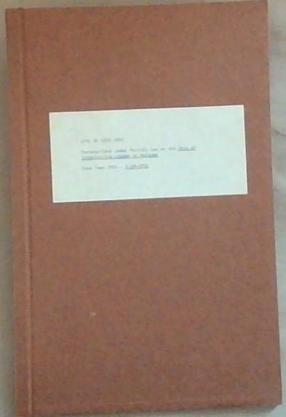 Cape Of Good Hope: Restrictions Under Martial Law On The Sales Of Intoxicating Liquor To Natives (G.59 - 1901) 39C Presented to both Houses of Parliament by command of His Excellency the Governor 1901