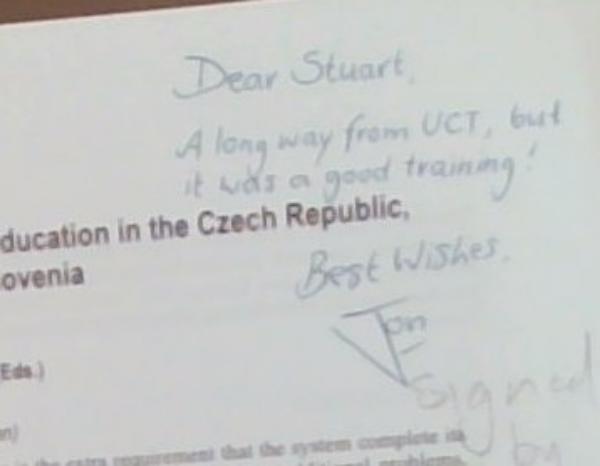 Real-Time Systems: Reflections on Higher Education in the Czech Republic, Hungary, Poland and Slovenia (Signed by Jon File and signed letters)