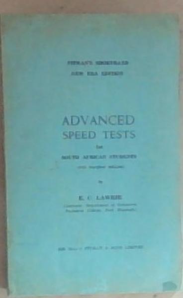 Pitman's Shorthand New Era Edition Advanced Speed Test: For South African Students (With marginal outlines)