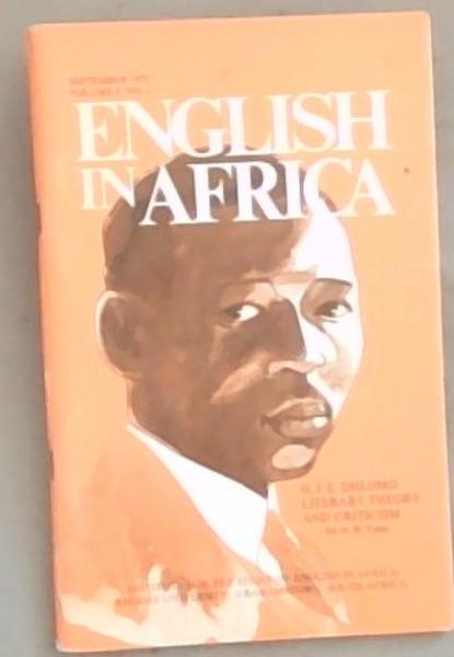 English In Africa: September 1977, Volume 4 No. 2 (Institute For The Study Of English In Africa Rhodes University)