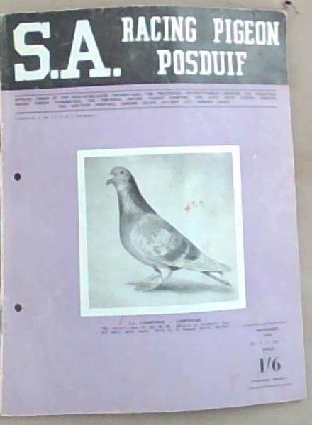 S.A. Racing Pigeon / Posduif November 1958 No 5- Volume 1
