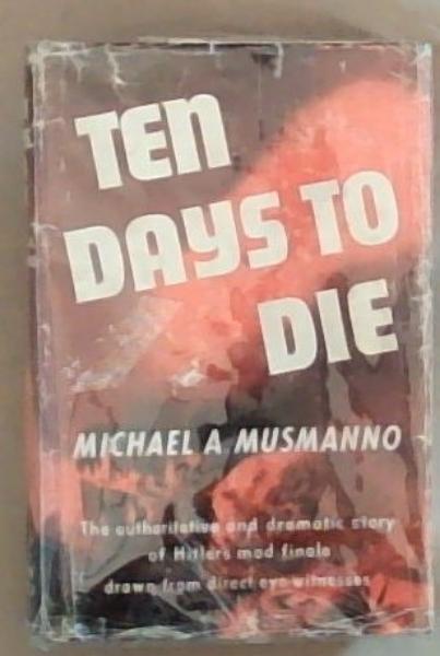 Image for Ten Days To Die Ten Days To Die