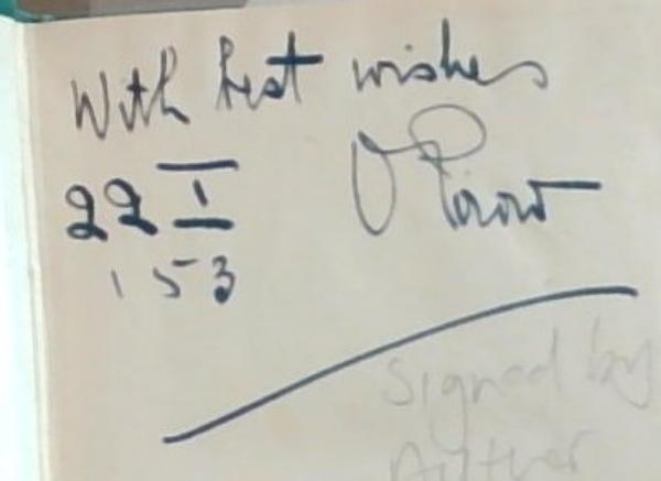 Sikororo (Signed by the Author)