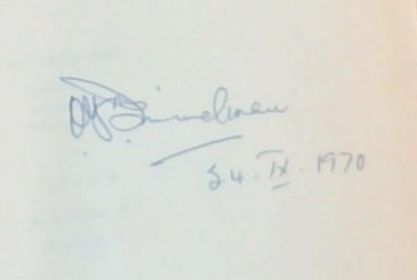 Libraries And People / Biblioteke en Mense: Essays offered to / Bydraes aangebied aan R.F.M. Immelman. (Limited edition) (Signed by the subject F.F.M. Immelman and L.E. Taylor)