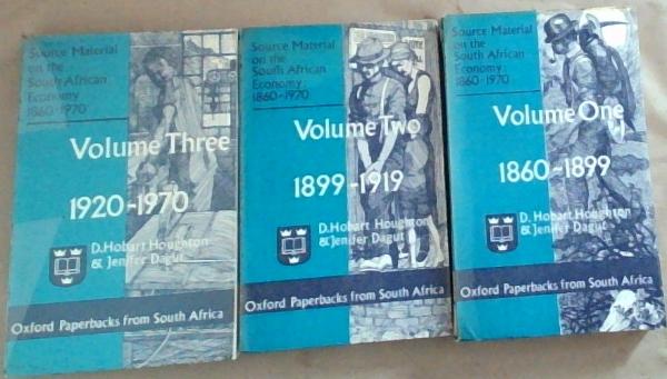 Image for Source Material on the South African Economy: 1860-1970. Oxford Paperbacks From South Africa. (Set of 3 Volumes, One, Two and Three) Source Material on the South African Economy: 1860-1970. Oxford Paperbacks From South Africa. (Set of 3 Volumes, One, Two and Three)