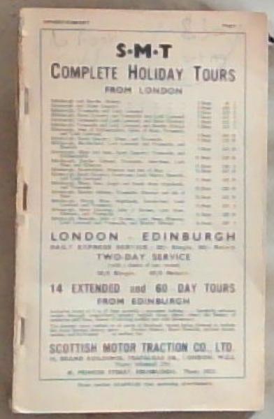Roadway Motor Coach Time Table for Great Britain: Sumner edition Current to 30th September, 1937 - No.46