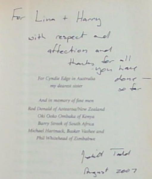 Through the Darkness: A Life in Zimbabwe (Signed and Inscribed by the Author Judith Garfield Todd)