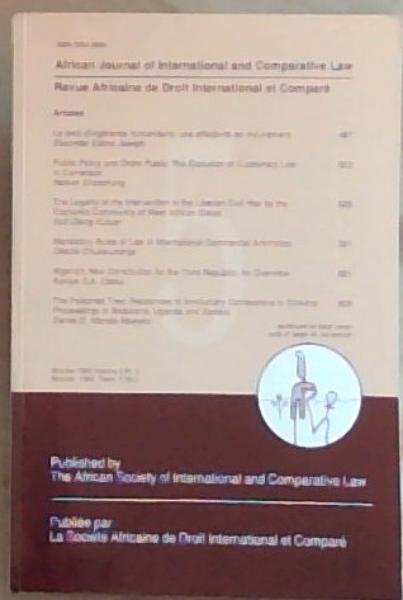 African Journal of International and Comparative Law: Volume 5 Part 3
