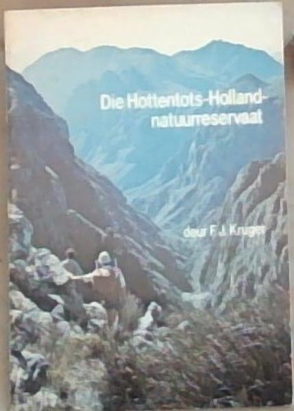 Image for Die Hottentots-Holland-Natuurreservaat (Pamflet 316) Die Hottentots-Holland-Natuurreservaat (Pamflet 316)