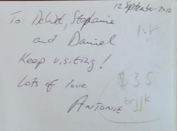 A Treasury of Stories from the Early Cape (Signed by the author Japie Coetzee)