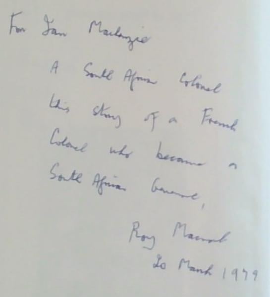 The French Colonel: Villebois-Mareuil and the Boers 1899-1900 (Signed and inscribed by the Author)