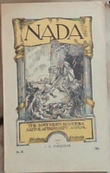 Nada: The Southern Rhodesia Native Affairs Department Annual Volume 39 , 1962