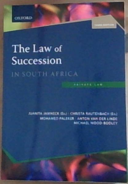 Image for The Law of Succession in South Africa (Private Law) Third edition The Law of Succession in South Africa (Private Law) Third edition