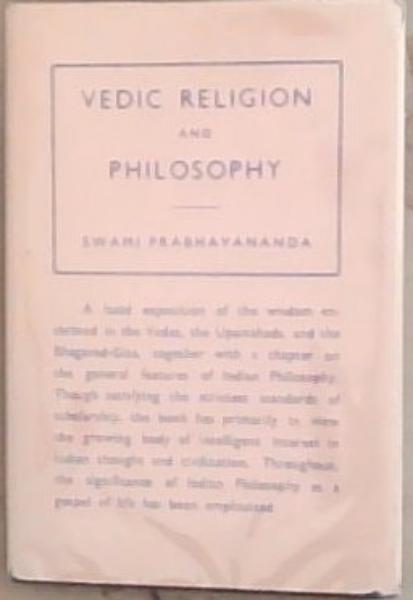 Vedic Religion And Philosophy