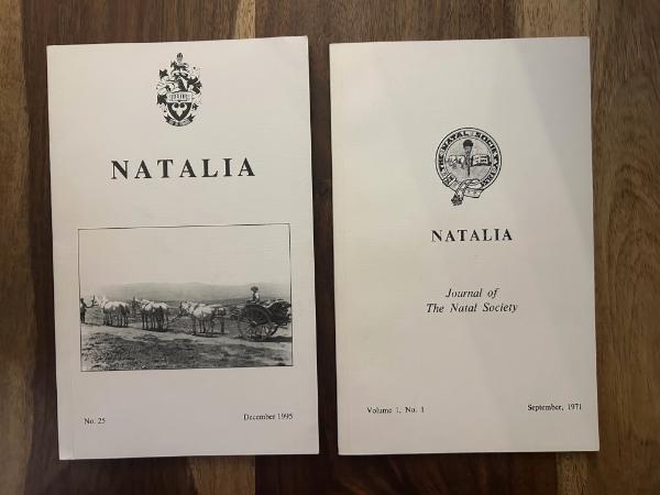 Natalia. The Journal of the Natal Society. Complete Run Volumes 1 through 25 complete