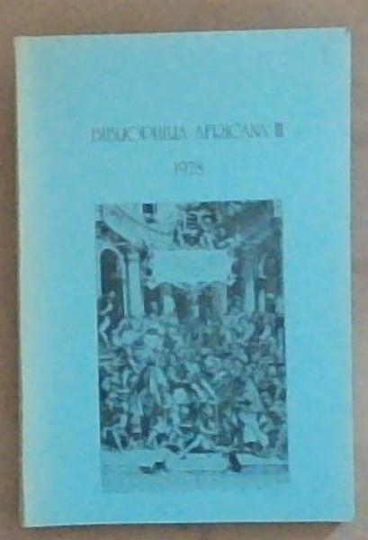 Bibliophilia Africana 3, 1978