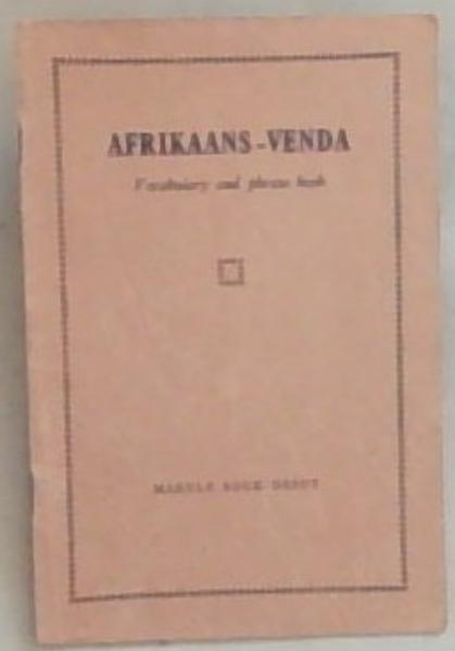 Afrikaans-Venda: Vocabulary and Phrase Book