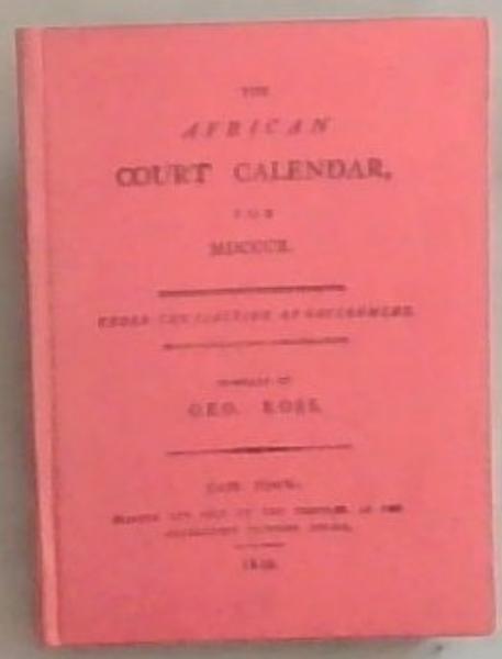 The African Court Calendar for MDCCCX