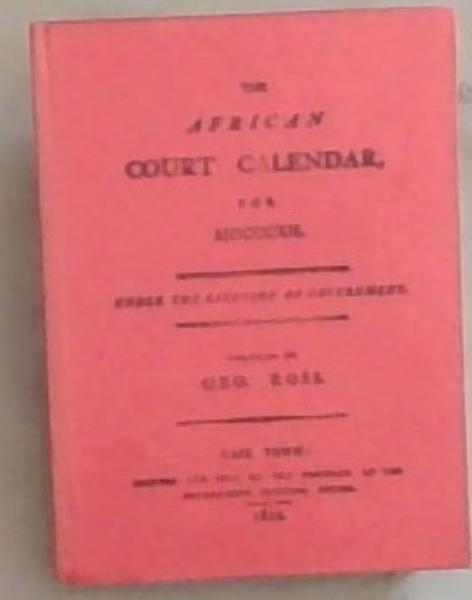 The African Court Calendar for MDCCCXII