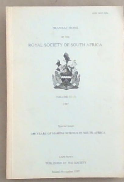 Transactions of the Royal Society of South Africa , Vol. 52(1) 1997