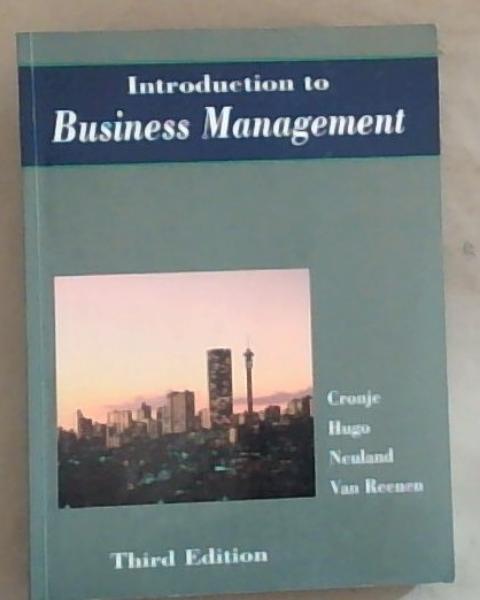 Introduction To Business Management