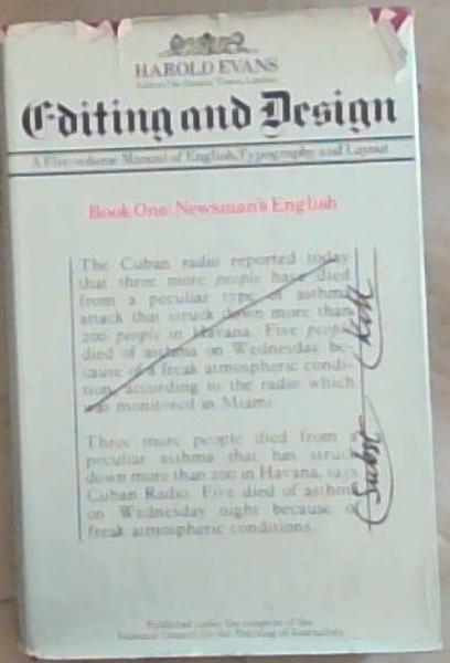 Editing and Design : Book One Newsman's English