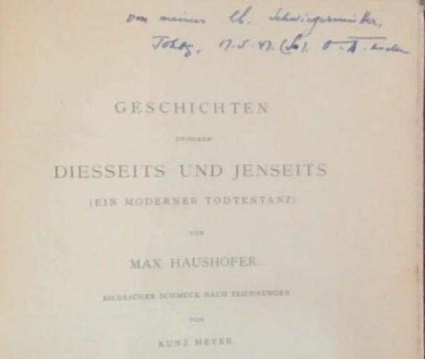 Geschichten zwischen Diesseits und Jenseits
