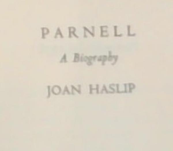 Parnell : a biography