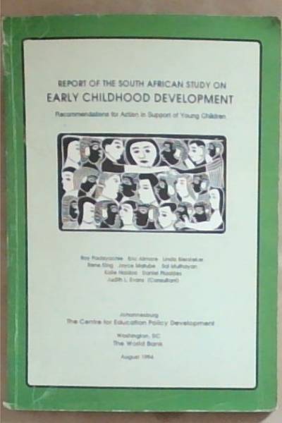 Report of the South African Study on Early Childhood Development