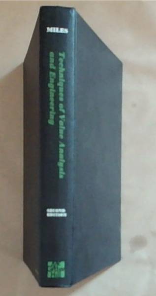 Techniques of Value Analysis and Engineering