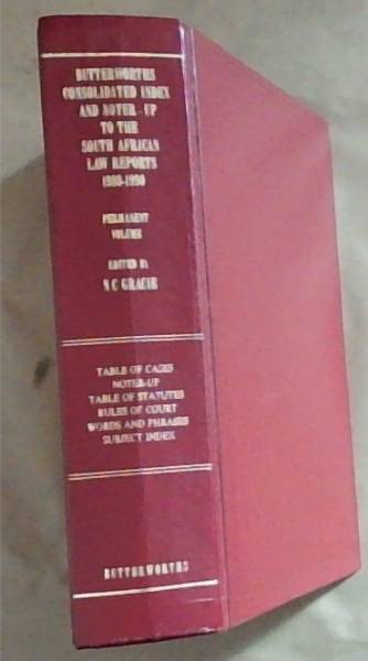 Butterworths Index and Noter-Up to the South African Law Reports 1980 - 90