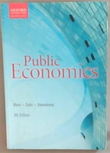 Public Economics 5th edition