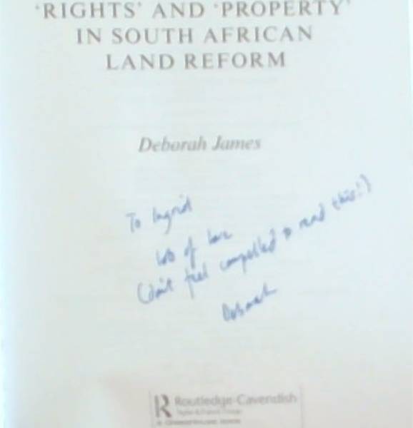 Image for Gaining Ground Rights and Property in South African Land Reform Gaining Ground Rights and Property in South African Land Reform