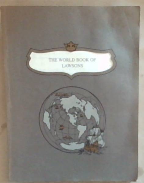 Certificate of Registration No. 15394: The World Book of Lawsons