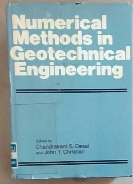 Numerical Methods in Geotechnical lEngineering