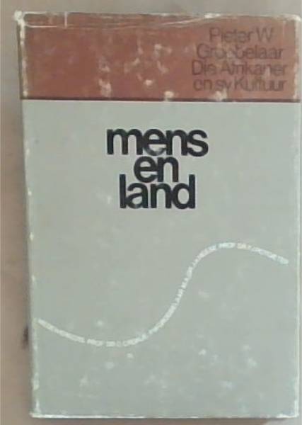 Mens en land (Die Afrikaner en sy kultuur) (Afrikaans Edition)
