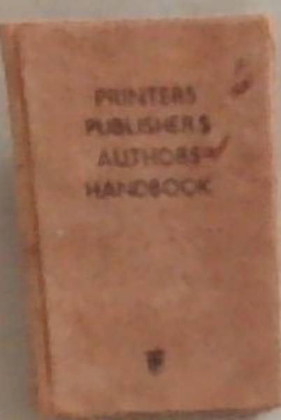 Printers Publishers Authors Handbook