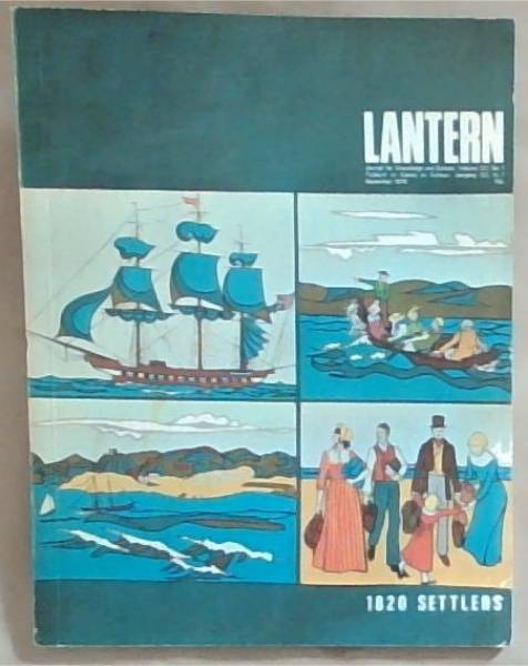 Lantern 1820 Settlers, Volume XX No. 1, September 1970