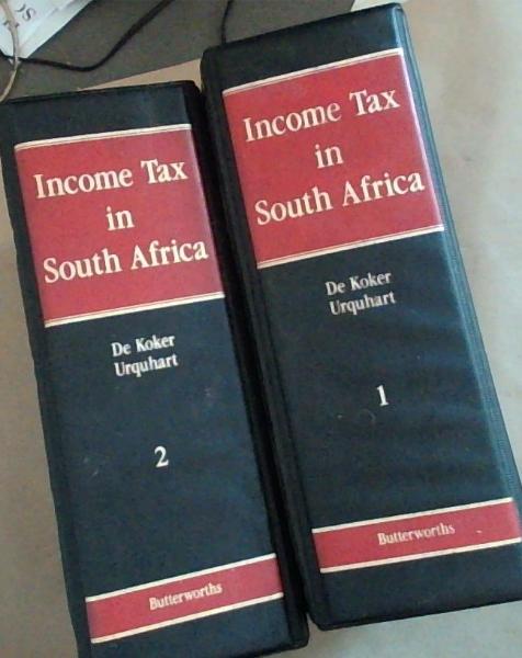 South African Income Tax Service Volume 1 and 2
