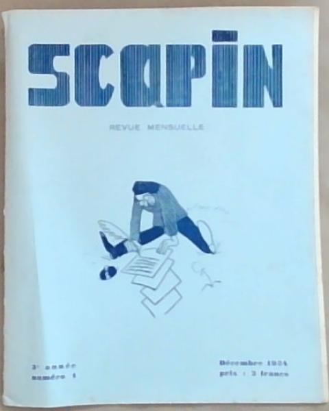 Scapin Revue Mensuelle 3 Annee Numero 1 Decembre 1934