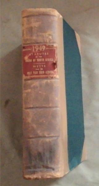 Statutes of the Union of South Africa 1949/ Wette van Die Unie van Suid-Afrika 1949