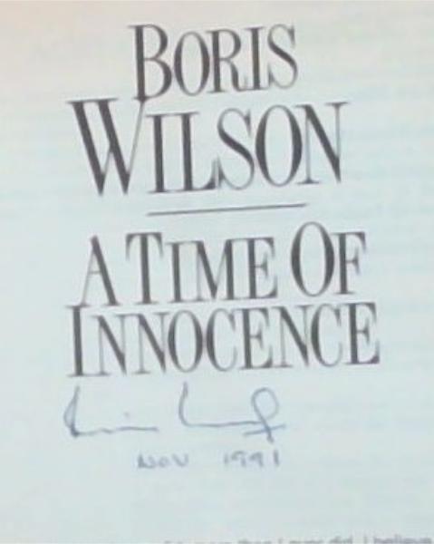 A time of innocence