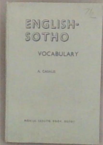 English-Sotho Vocabulary